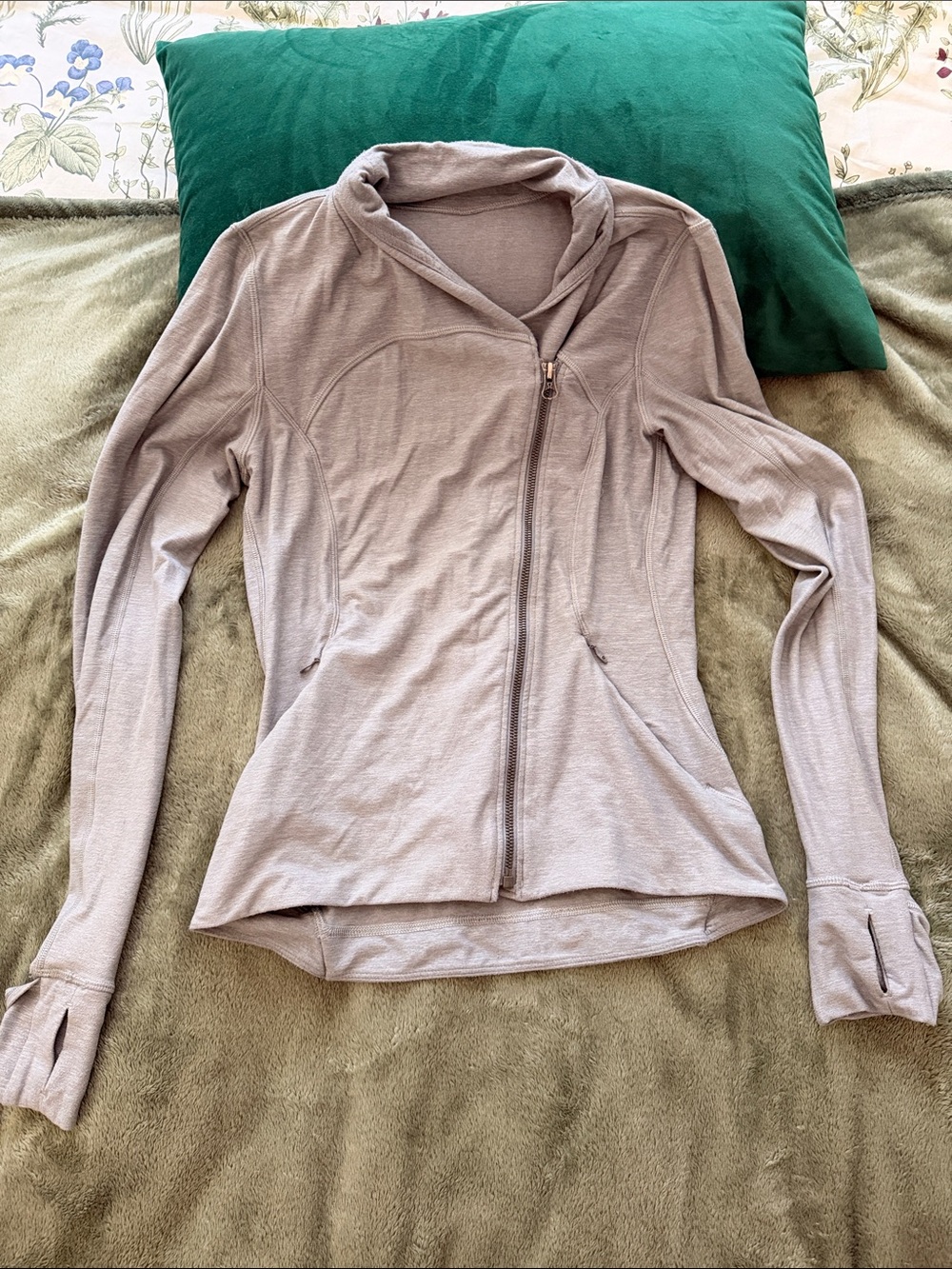 Lululemon Light Taupe Zip Jacket
